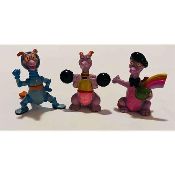 Vintage Disney Epcot dragon figment figurines, set of 3 - Picture 1 of 1